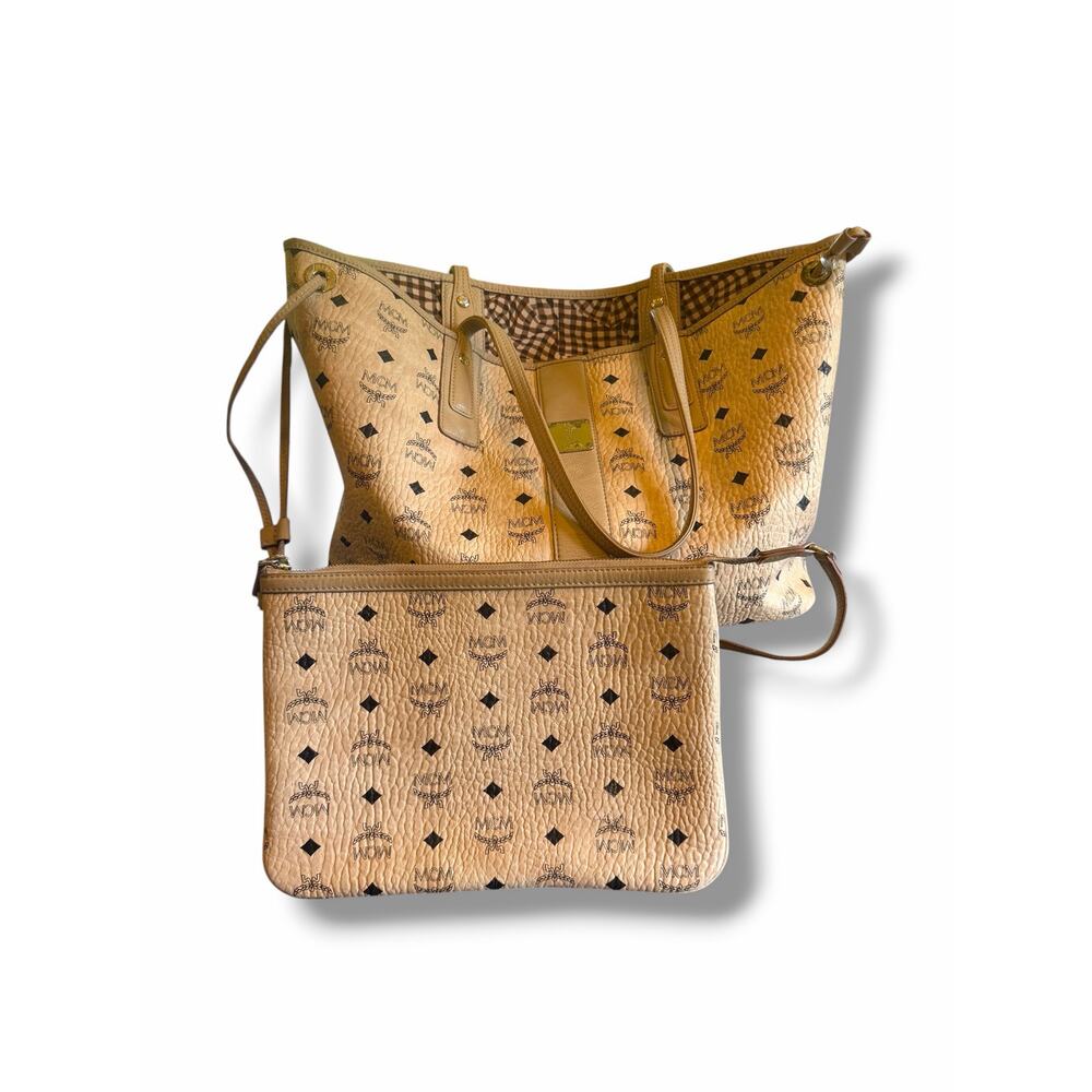MCM Liz Shopper Bag - Reversible (Visetos Tan)